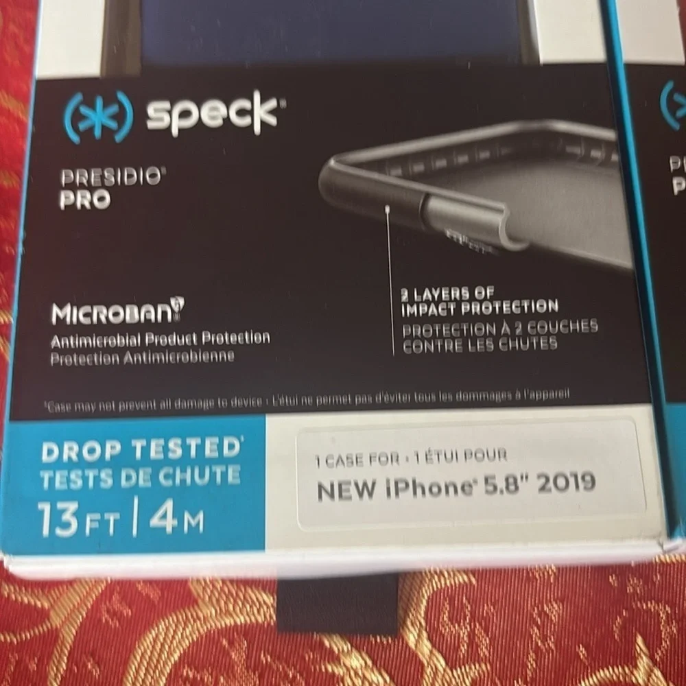 Lot of 2 Speck Presidio Pro iPhone Case - Blue and Pink